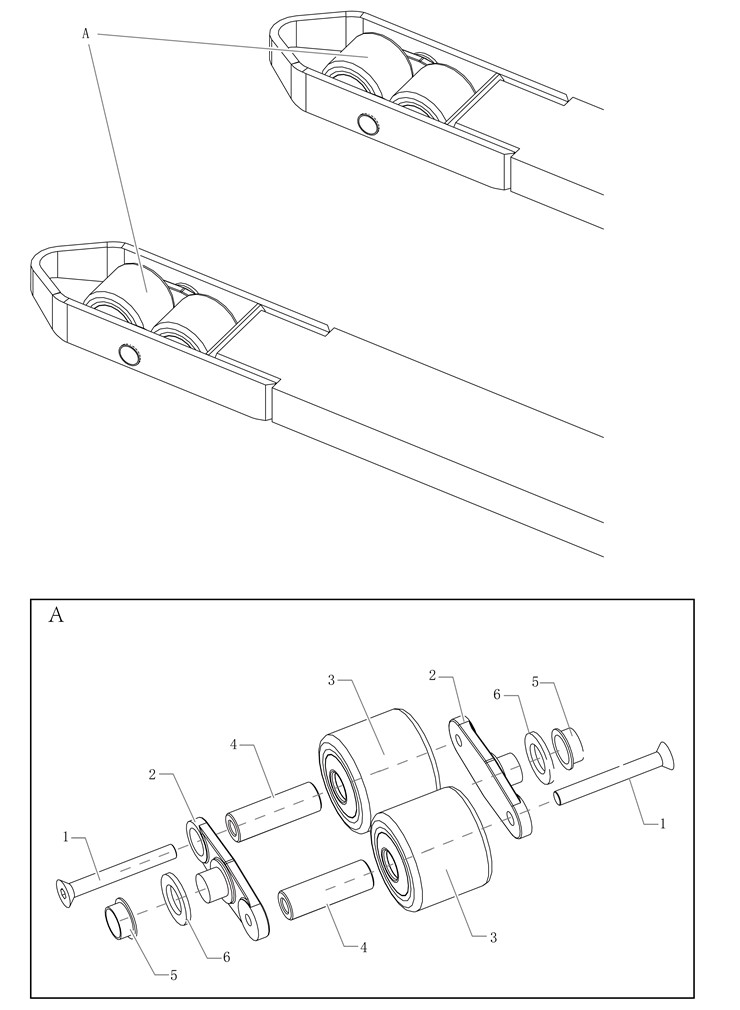 BYD Lift Trucks SUPPORT WHEEL